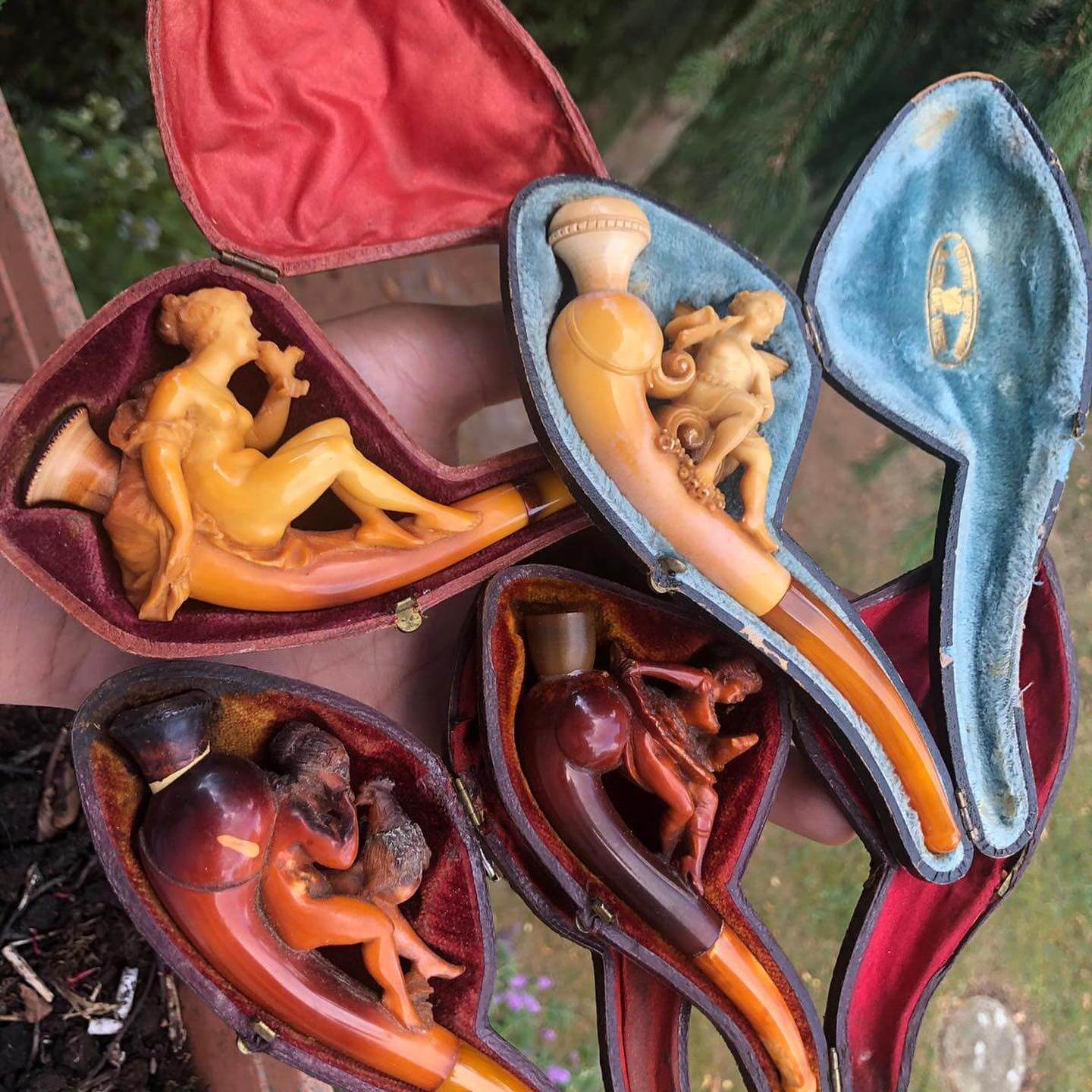 Ankauf von Pfeife mit Bernsteinmundstück