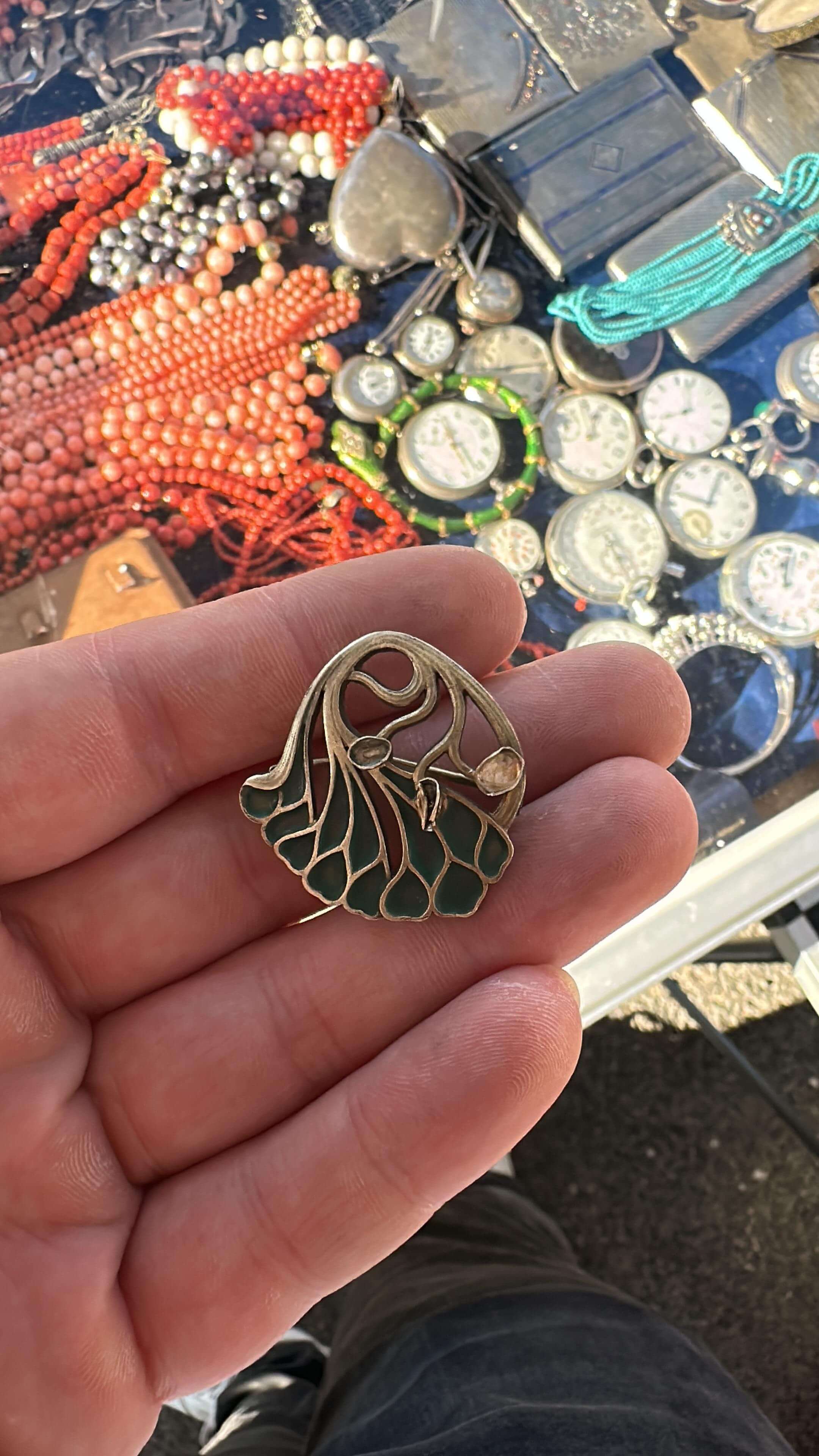 Antike Silberbrosche Ankauf